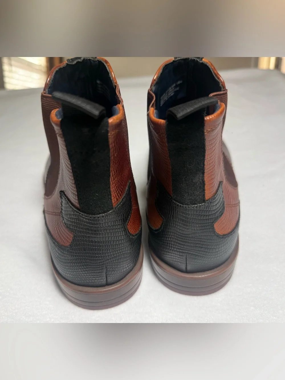 Stacy Adams Men’s Brown Leather Chelsea Ankle Boots
